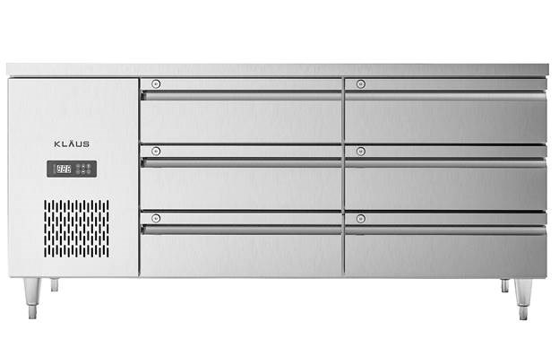 ban dong inox 6 ngan keo klaus kdf-2.1-2w hinh 0