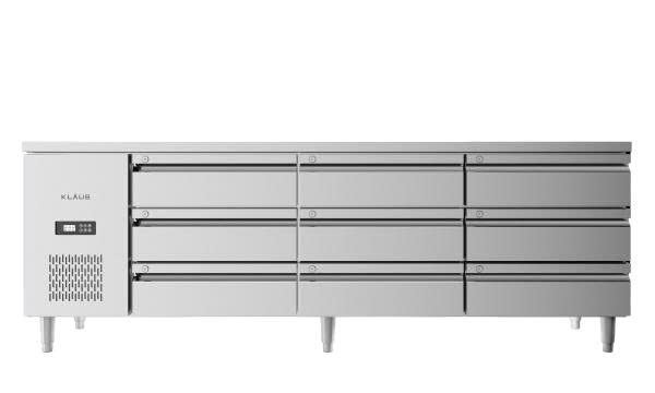 ban mat inox 9 ngan keo klaus kdc-2.1-3w  hinh 0