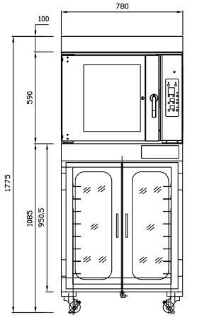 lo nuong banh ket hop tu u sinmag sm2-705e+sm-716f hinh 0