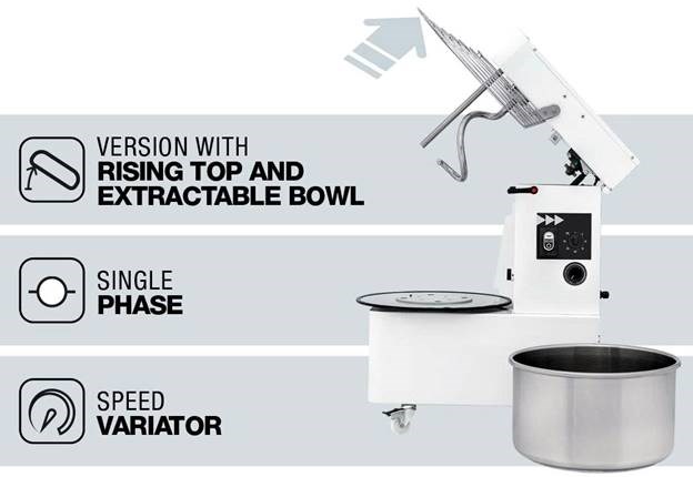 máy trộn bột xoắn ốc prismafood irv 50 hình 6 may tron bot xoan oc prismafood irv 50 hinh 6