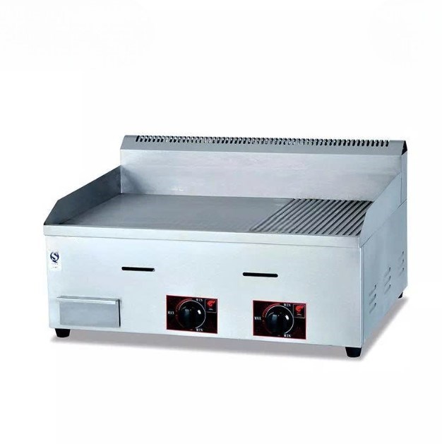 bep nuong gas 2/3 mat phang va 1/3 mat co ranh kolner gh-722 hinh 0