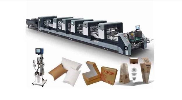 máy dán hộp giấy, hộp carton móc đáy tốc độ cao hình 0 may dan hop giay, hop carton moc day toc do cao hinh 0