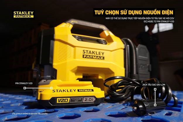 máy bơm hơi đa năng dùng pin kèm tính năng thổi và hút bụi hiệu stanley sxvi02001 hình 5 may bom hoi da nang dung pin kem tinh nang thoi va hut bui hieu stanley sxvi02001 hinh 5