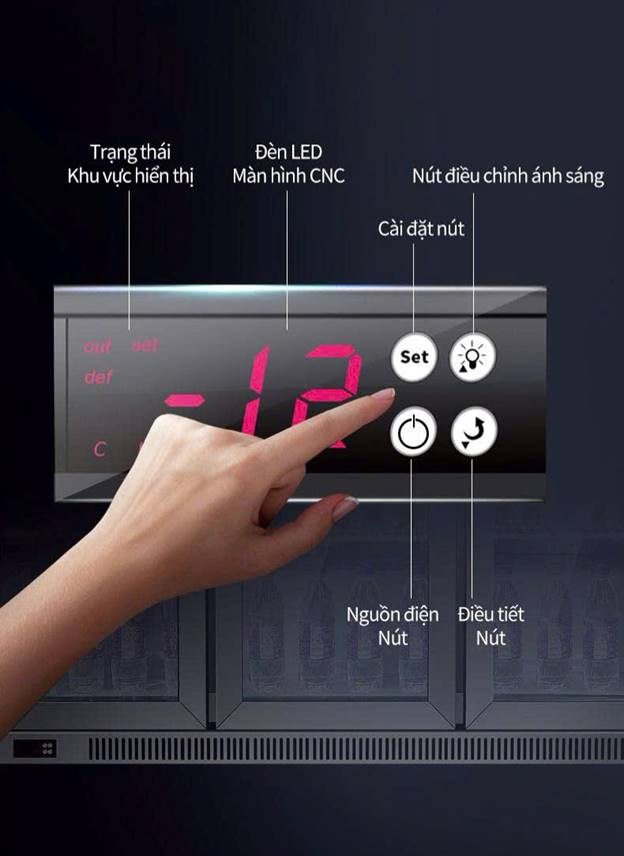 tu minibar inox 3 canh chineng  hinh 3
