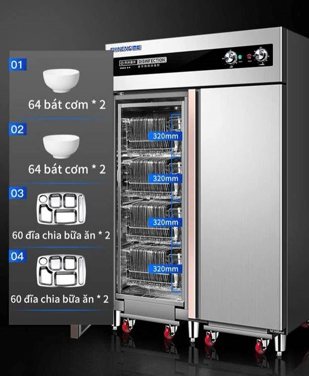 tủ khử trùng xe đẩy tuần hoàn khí nóng nhiệt độ cao chineng cn-cn-rtp1780-1790a2 hình 1 tu khu trung xe day tuan hoan khi nong nhiet do cao chineng cn-cn-rtp1780-1790a2 hinh 1