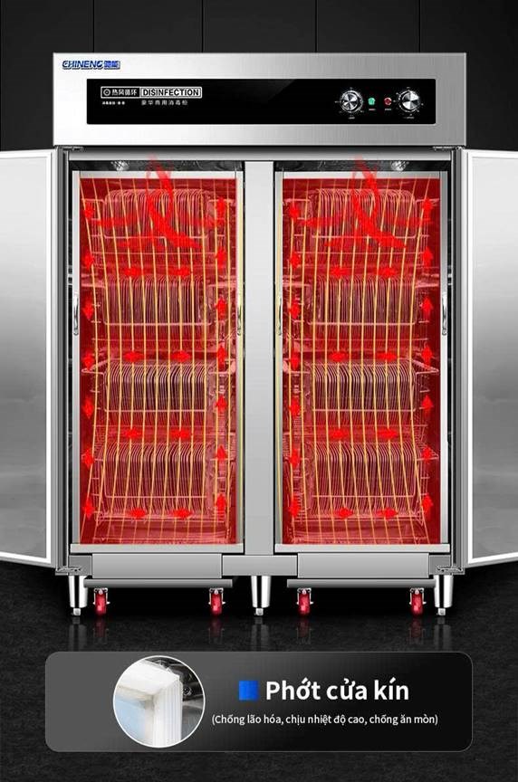 tủ khử trùng xe đẩy tuần hoàn khí nóng nhiệt độ cao chineng cn-cn-rtp1780-1790a2 hình 2 tu khu trung xe day tuan hoan khi nong nhiet do cao chineng cn-cn-rtp1780-1790a2 hinh 2