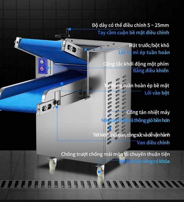 máy cán bột tự động chineng cn-xz-ymzd-350a-380/22 (phiên bản cao cấp) hình 3 may can bot tu dong chineng cn-xz-ymzd-350a-380/22 (phien ban cao cap) hinh 3