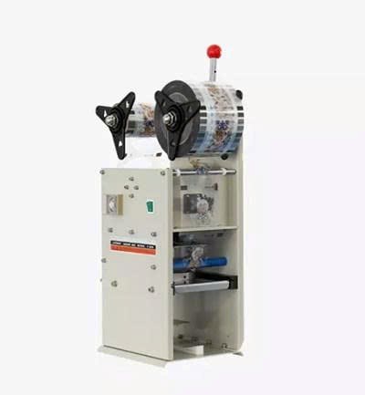 máy dán miệng cốc sữa chua/trà sữa (có trân châu) thủ công hl-95c hình 0 may dan mieng coc sua chua/tra sua (co tran chau) thu cong hl-95c hinh 0